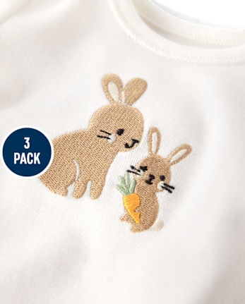 Baby Bunny Bodysuit 3-Pack - Homegrown by Gymboree