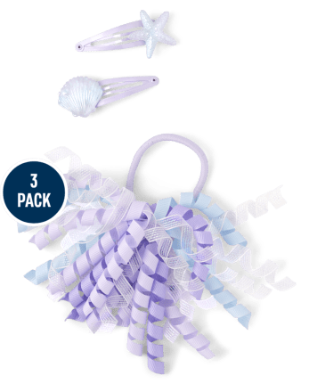 Set de cabello de 3 piezas Seashell para niñas - Bondi Beach