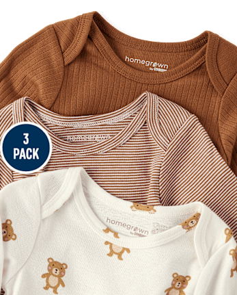 Baby Bear Bodysuit 3-Pack - Homegrown By Gymboree