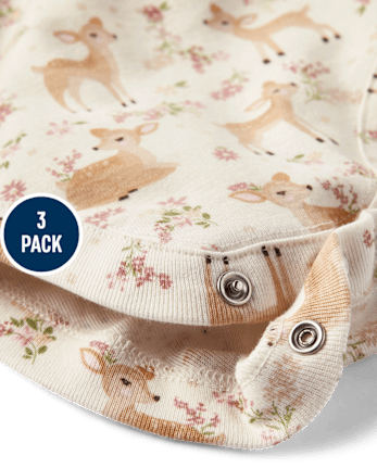 Baby Girls Floral Bodysuit 3-Pack - Homegrown by Gymboree