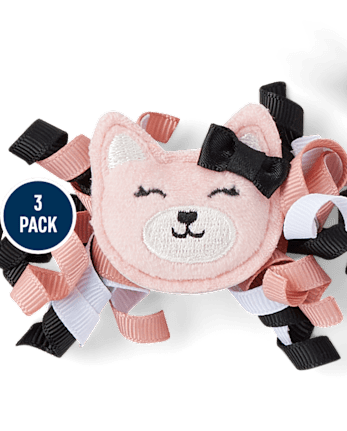 Girls 3-Piece Hair Set - Lil' Leopard