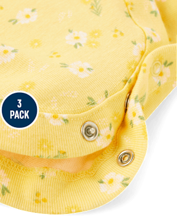 Lot de 3 bodies à fleurs pour bébé fille - Homegrown by Gymboree