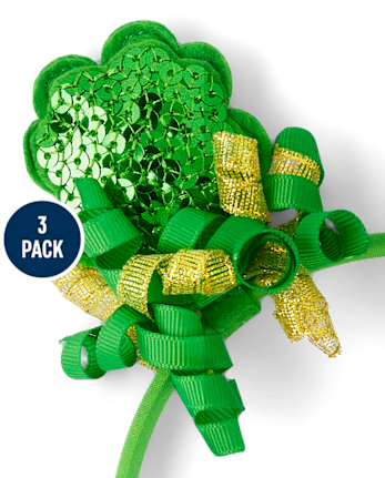Girls 3-Piece Hair Set - Little Leprechaun