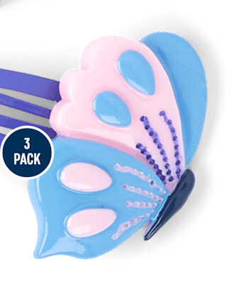 Girls 3-Piece Hair Set - Lavender Fields