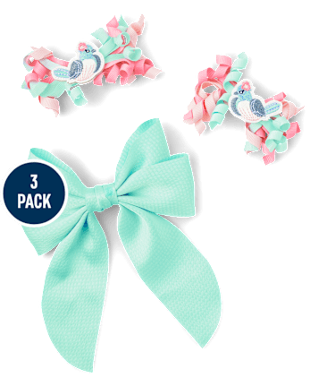 Girls 3-Piece Hair Set - Spring Celebrations