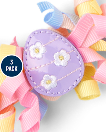 Ensemble de 3 pièces pour cheveux de lapin pour filles - Jardin enchanté