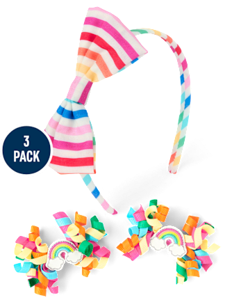 Girls 3-Piece Hair Set - Little Essentials