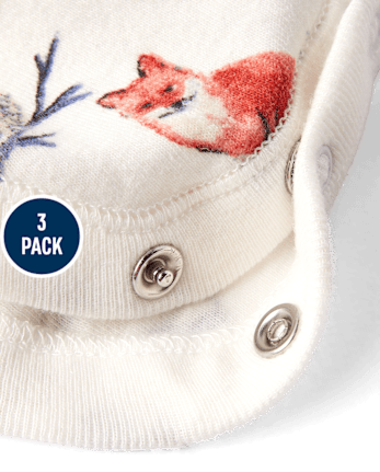 Baby Boys Forest Henley Bodysuit 3-Pack - Homegrown by Gymboree