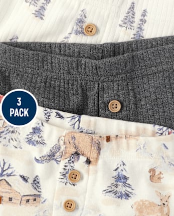 Baby Boys Forest Pants 3-Pack - Homegrown by Gymboree