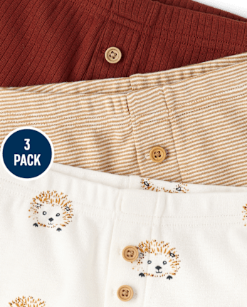 Baby Hedgehog Pants 3-Pack - Homegrown by Gymboree