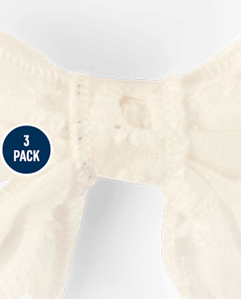 Lot de 3 pinces à cheveux à nœud rayé pour filles - Club House