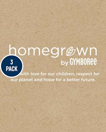 Baby Boys Marled Henley Bodysuit 3-Pack - Homegrown by Gymboree