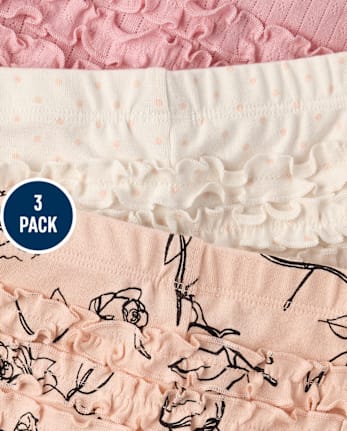 Baby Girls Rose Ruffle Leggings 3-Pack - Homegrown By Gymboree