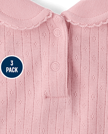 Baby Girls Rose Bodysuit 3-Pack - Homegrown By Gymboree