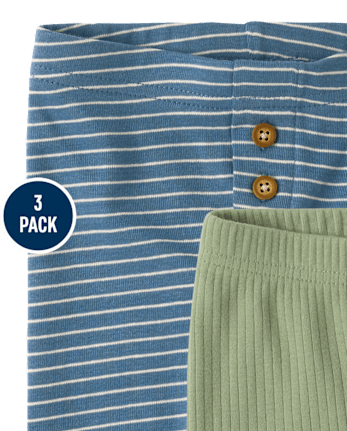 Baby Boys Vehicle Pants 3-Pack