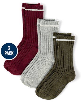 Boys Crew Socks 3-Pack - Little Essentials