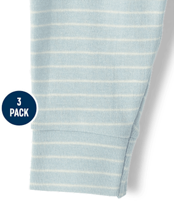 Baby Boys Snowflake Pants 3-Pack - MULTI CLR