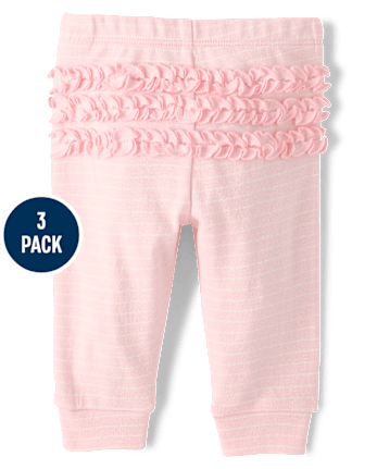 Baby Girls Snowflake Leggings 3-Pack - MULTI CLR