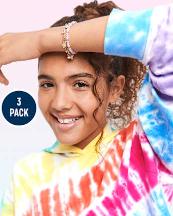 Paquete de 3 pulseras de mariposas para niñas preadolescentes