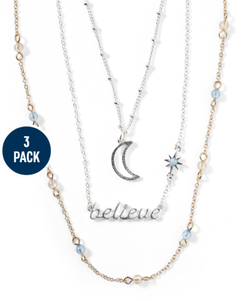 Tween Girls Cosmic Necklace 3-Pack