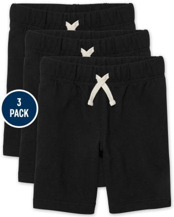 Pack de 3 pantalones cortos de rizo francés para niños