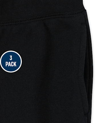 Kids Fleece Jogger Pants 3-Pack