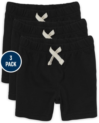 Baby And Toddler Boys Pull On Shorts 3-Pack