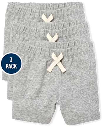 Lot de 3 shorts à enfiler pour bébé et tout-petit garçon