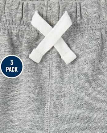 Lot de 3 shorts à enfiler pour bébé et tout-petit garçon