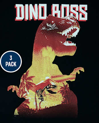 Boys Dino Graphic Tee 3-Pack