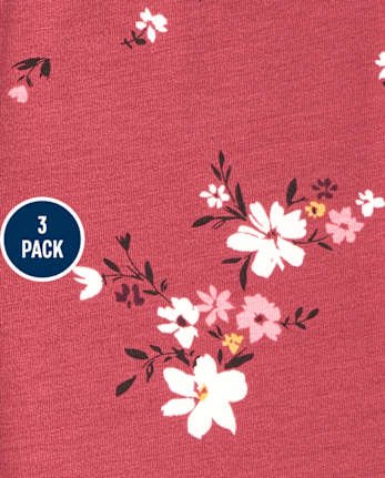 Pack de 3 leggings florales para niña