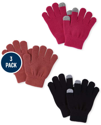 Paquete de 2 guantes para enviar mensajes de texto para niñas