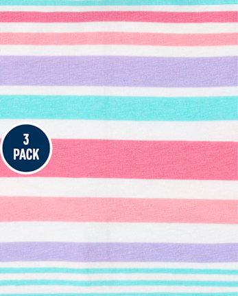 Paquete de 3 leggings estampados para niñas