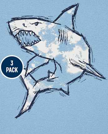 Boys Shark Top 3-Pack