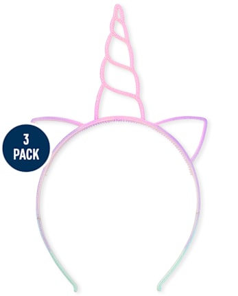 Girls Glitter Unicorn Headband 3-Pack