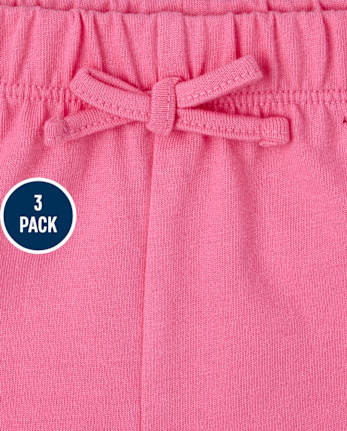 Lot de 3 shorts imprimés pour petites filles
