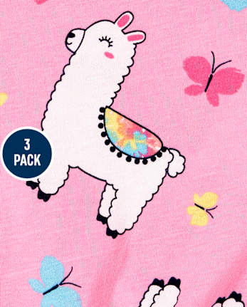 Lot de 3 shorts imprimés pour petites filles