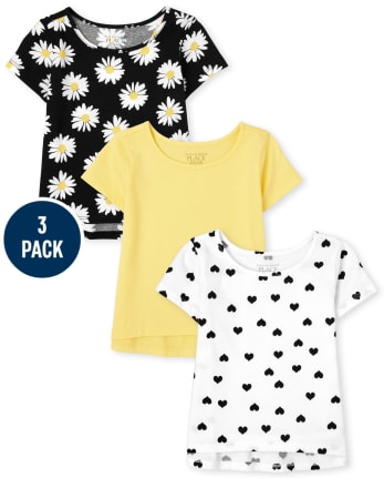 Toddler Girls Tee Shirt 3-Pack