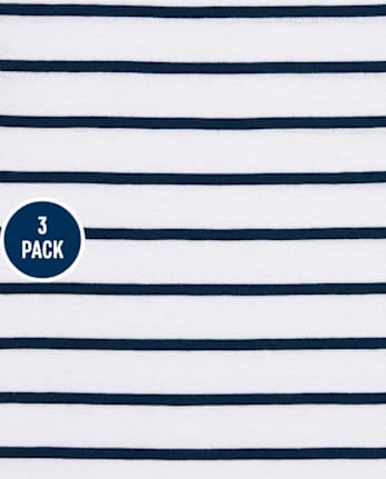 Pack de 3 camisetas con estampado de tiburón para bebés y niños pequeños