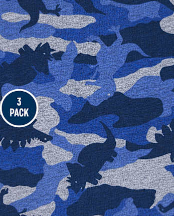 Pack de 3 camisetas con diseño de dinosaurio para bebés y niños pequeños