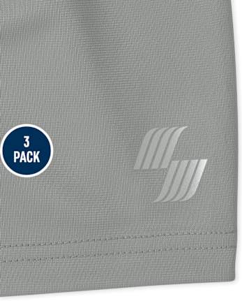 Baby And Toddler Boys Basketball Shorts 3-Pack