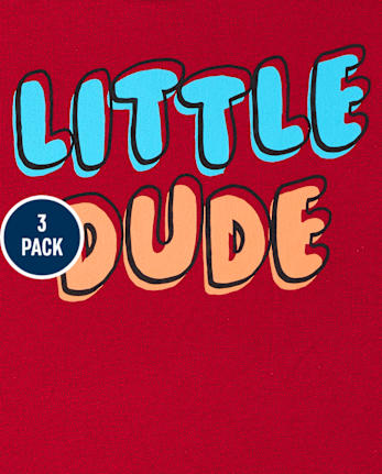 Lot de 3 t-shirts humoristiques pour bébés et tout-petits garçons
