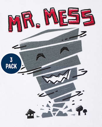 Lot de 3 t-shirts humoristiques pour bébés et tout-petits garçons