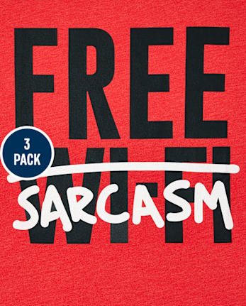 Boys Humor Graphic Tee 3-Pack