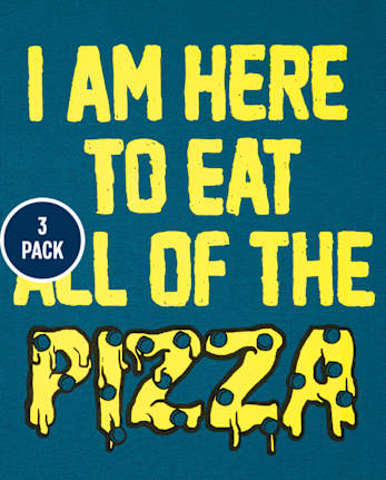 Lot de 3 t-shirts humoristiques pour garçons