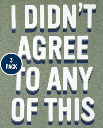 Lot de 3 t-shirts humoristiques pour garçons