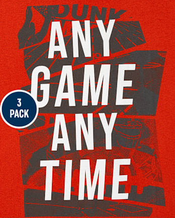 Boys Sports Graphic Tee 3-Pack