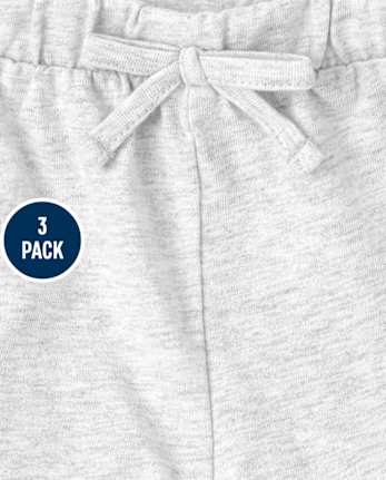 Baby Girls Ruffle Shorts 3-Pack