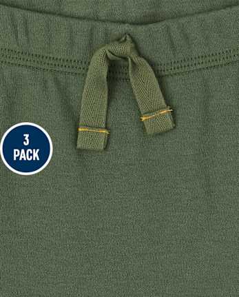 Baby Boys Safari Pants 3-Pack