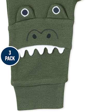 Baby Boys Safari Pants 3-Pack